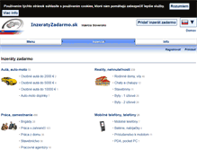 Tablet Screenshot of inzeratyzadarmo.sk